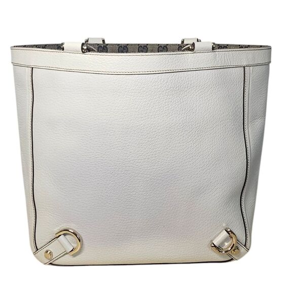 Gucci Abbey-D Ring Leather Tote White - Picture 2 of 12